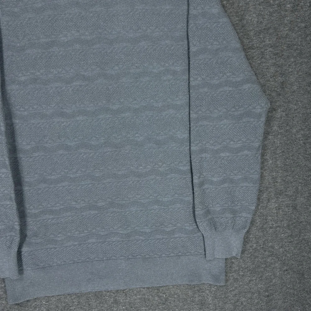 Wellen Sweater Men's XL Gray‎ Extra fine Merino Wool Blend Crewneck